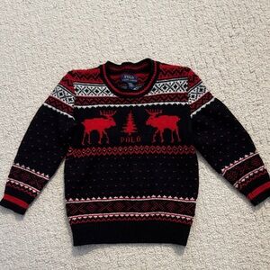 Polo by Ralph Lauren Kids Black and Red Sweater